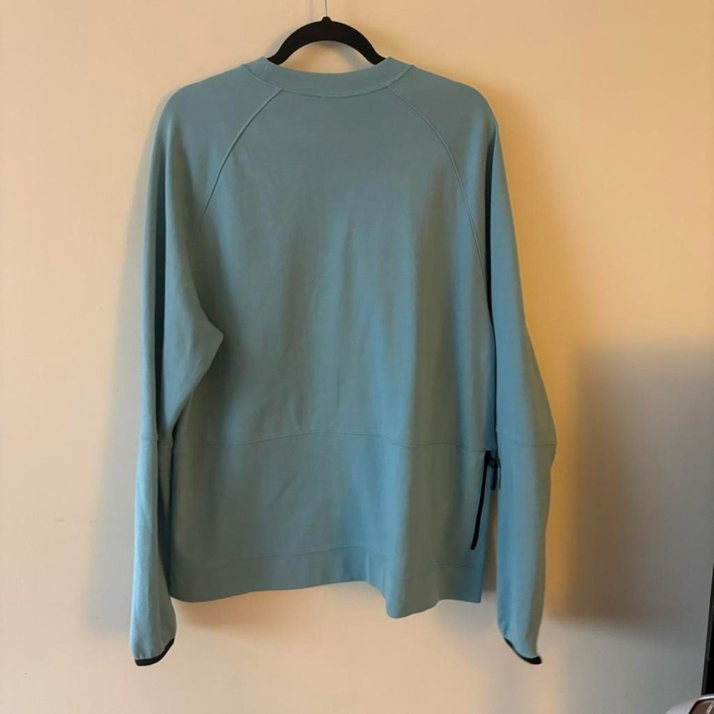 Nike Tech Fleece Crewneck Sweatshirt Blue Size XL with zipper side pocket - Picture 4 of 8